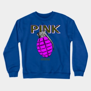 Pink grenade Crewneck Sweatshirt